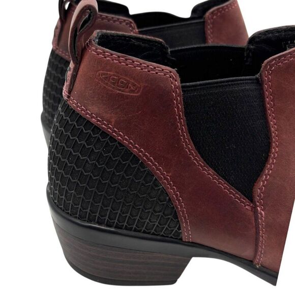 KEEN Morrison Chelsea Boot 36 6 Heeled Ankle Bootie Cinnamon Red - Picture 9 of 10